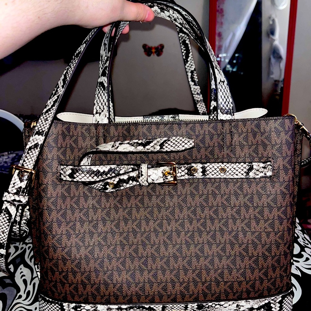 NWT Snakeprint Michael Kors Bag